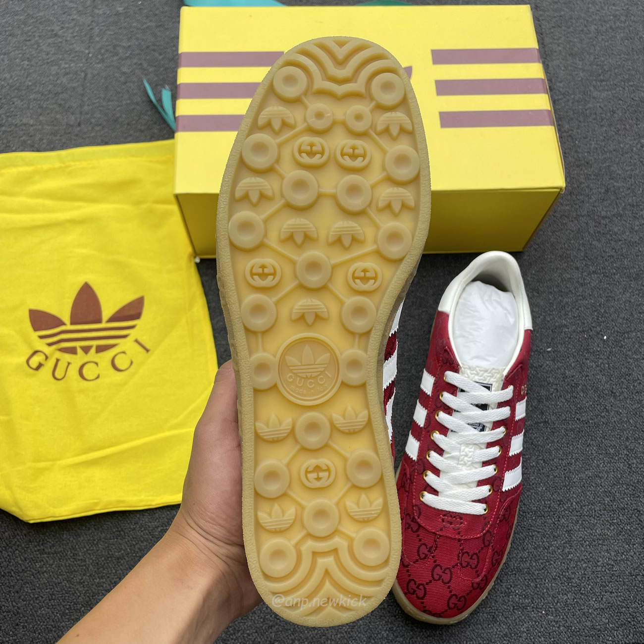 Adidas X Gucci Gazelle Original Gg Red 737967 Faaw3 6451 (3) - newkick.cc